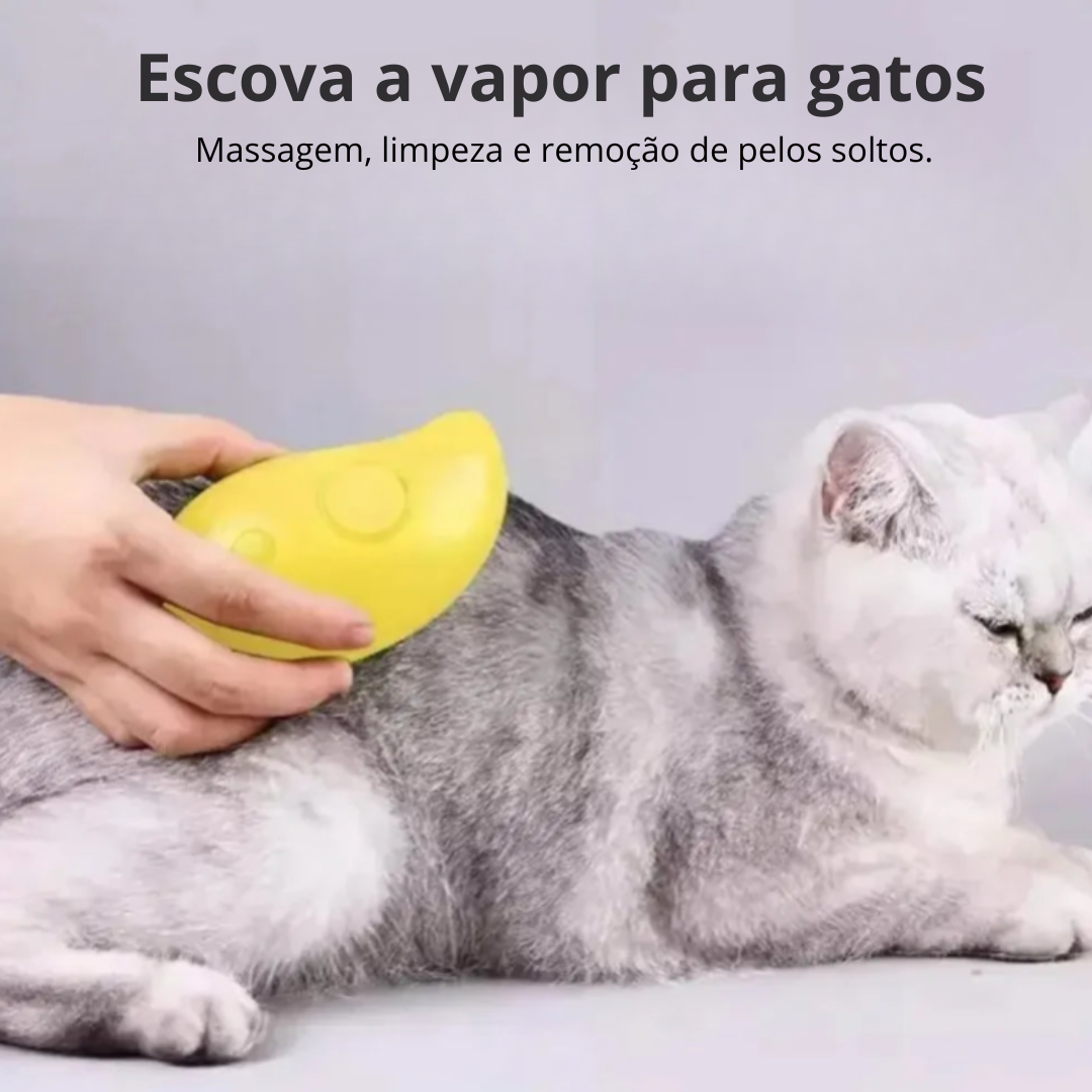 Escova a vapor para cão e gato 3x1 | CatCare Pro